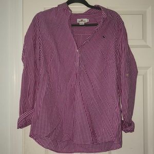 Vineyard Vines- Pink and White Button Down